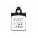 Brzdy EBC Moto EBC Brzdové obloženie  Organic SFA186 | ebc-brzdy.sk