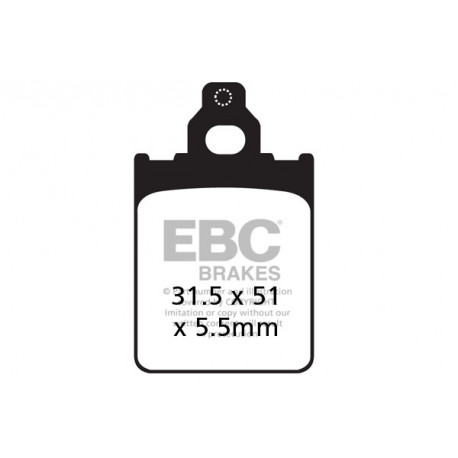 Brzdy EBC Moto EBC Brzdové obloženie  Organic SFA186 | ebc-brzdy.sk