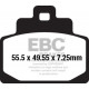Brzdy EBC Moto EBC Brzdové obloženie  Organic SFA681 | ebc-brzdy.sk