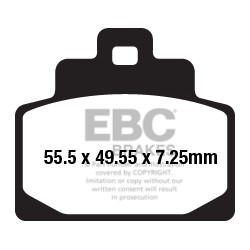 EBC Brzdové obloženie SFA Scooter Organic SFA681