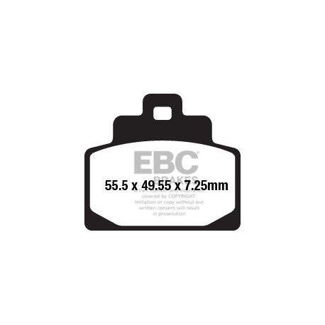 Brzdy EBC Moto EBC Brzdové obloženie  Organic SFA681 | ebc-brzdy.sk