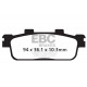 Brzdy EBC Moto EBC Brzdové obloženie  Organic SFA427 | ebc-brzdy.sk