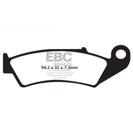 Brzdy EBC Moto EBC Brzdové obloženie Carbon TT FA125TT | ebc-brzdy.sk