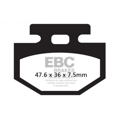 Brzdy EBC Moto EBC Brzdové obloženie  Organic SFA176 | ebc-brzdy.sk