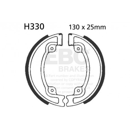Brzdy EBC Moto EBC Brzdové čeľuste Organic H330 | ebc-brzdy.sk