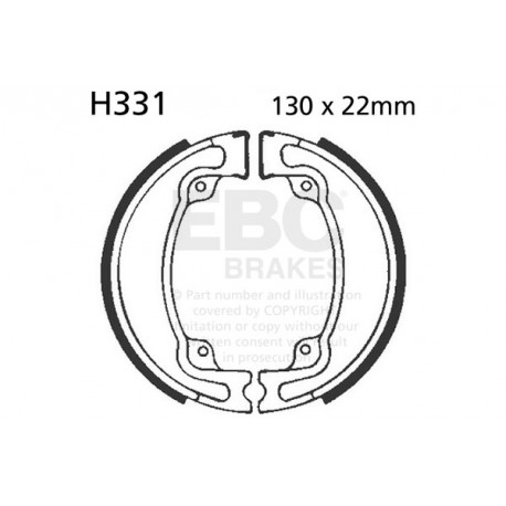 Brzdy EBC Moto EBC Brzdové čeľuste Organic H331 | ebc-brzdy.sk