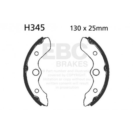 Brzdy EBC Moto EBC Brzdové čeľuste Organic H345 | ebc-brzdy.sk