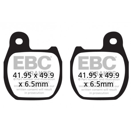 Brzdy EBC Moto EBC Brzdové obloženie&nbsp; Organic FA624TT | ebc-brzdy.sk
