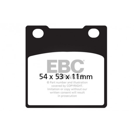 Brzdy EBC Moto EBC Brzdové obloženie  Organic FA045 | ebc-brzdy.sk