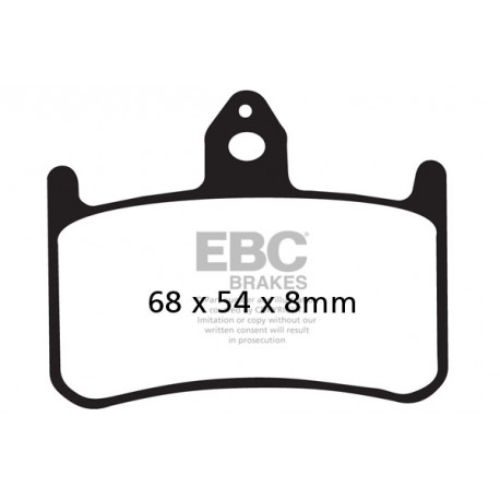 Brzdy EBC Moto EBC Brzdové obloženie Organic FA FA187 | ebc-brzdy.sk
