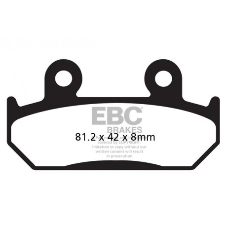 Brzdy EBC Moto EBC Brzdové obloženie  Organic FA121 | ebc-brzdy.sk