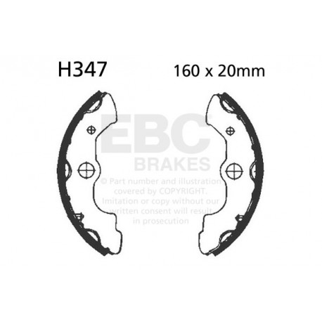 Brzdy EBC Moto EBC Brzdové čeľuste Organic H347 | ebc-brzdy.sk