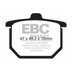 EBC Brzdové obloženie  Organic FA030