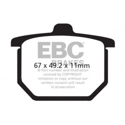 EBC Brzdové obloženie  Organic FA029