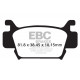 Brzdy EBC Moto EBC Brzdové obloženie  Organic FA410TT | ebc-brzdy.sk
