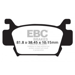 EBC Brzdové obloženie  Organic FA410TT