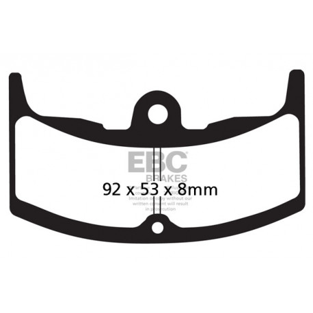 Brzdy EBC Moto EBC Brzdové obloženie  Organic FA080 | ebc-brzdy.sk