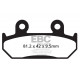 Brzdy EBC Moto EBC Brzdové obloženie  Organic FA203 | ebc-brzdy.sk