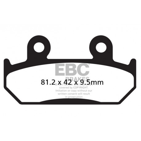 Brzdy EBC Moto EBC Brzdové obloženie  Organic FA203 | ebc-brzdy.sk