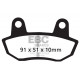 Brzdy EBC Moto EBC Brzdové obloženie  Organic FA090 | ebc-brzdy.sk