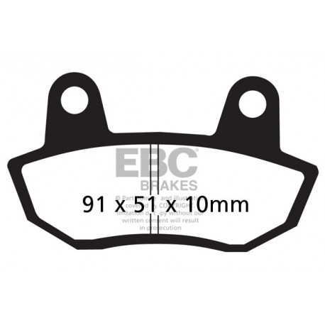 Brzdy EBC Moto EBC Brzdové obloženie  Organic FA090 | ebc-brzdy.sk