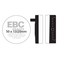 EBC Brzdové obloženie Organic FA FA012