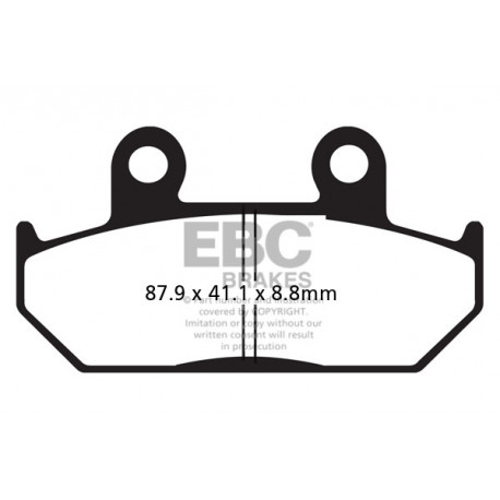 Brzdy EBC Moto EBC Brzdové obloženie Organic FA FA124 | ebc-brzdy.sk