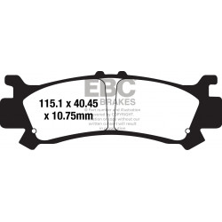 EBC Brzdové obloženie  Organic FA701TT
