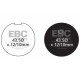Brzdy EBC Moto EBC Brzdové obloženie  Organic FA039 | ebc-brzdy.sk
