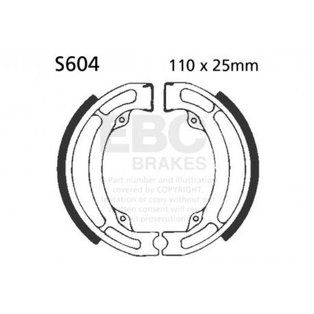 Brzdy EBC Moto EBC Brzdové čeľuste Plain S604 | ebc-brzdy.sk