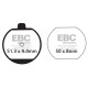 Brzdy EBC Moto EBC Brzdové obloženie Organic FA FA073 | ebc-brzdy.sk