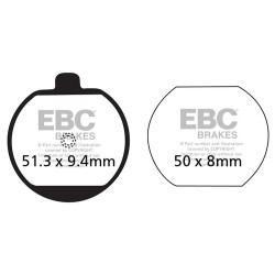 EBC Brzdové obloženie Organic FA FA073