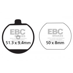 EBC Brzdové obloženie  Organic FA073