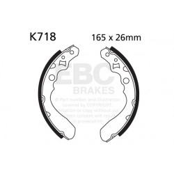 EBC Brzdové čeľuste Organic K718