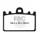 Brzdy EBC Moto EBC Brzdové obloženie  Organic FA180 | ebc-brzdy.sk