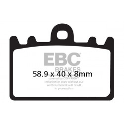 EBC Brzdové obloženie  Organic FA180