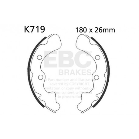 Brzdy EBC Moto EBC Brzdové čeľuste Organic K719 | ebc-brzdy.sk
