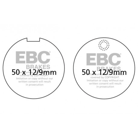 Brzdy EBC Moto EBC Brzdové obloženie  Organic FA055 | ebc-brzdy.sk