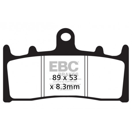 Brzdy EBC Moto EBC Brzdové obloženie  Organic FA188 | ebc-brzdy.sk