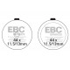Brzdy EBC Moto EBC Brzdové obloženie  Organic FA046 | ebc-brzdy.sk