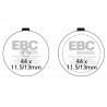 EBC Brzdové obloženie  Organic FA046