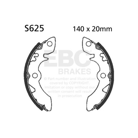 Brzdy EBC Moto EBC Brzdové čeľuste Plain S625 | ebc-brzdy.sk