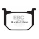 Brzdy EBC Moto EBC Brzdové obloženie  Organic FA051 | ebc-brzdy.sk