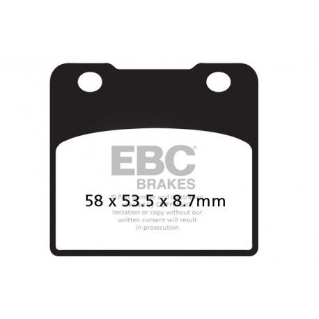 Brzdy EBC Moto EBC Brzdové obloženie  Organic FA103 | ebc-brzdy.sk