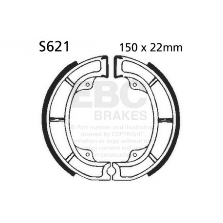 Brzdy EBC Moto EBC Brzdové čeľuste Organic S621 | ebc-brzdy.sk