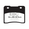 EBC Brzdové obloženie  Organic FA102