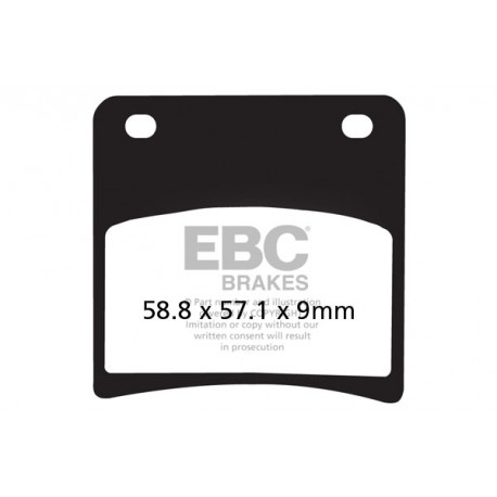 Brzdy EBC Moto EBC Brzdové obloženie  Organic FA146 | ebc-brzdy.sk