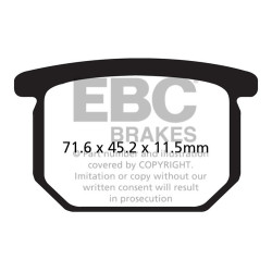 EBC Brzdové obloženie Organic FA FA065
