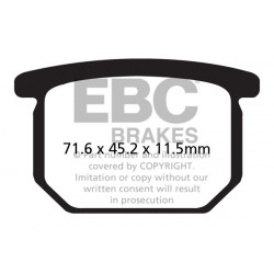 EBC Brzdové obloženie  Organic FA065