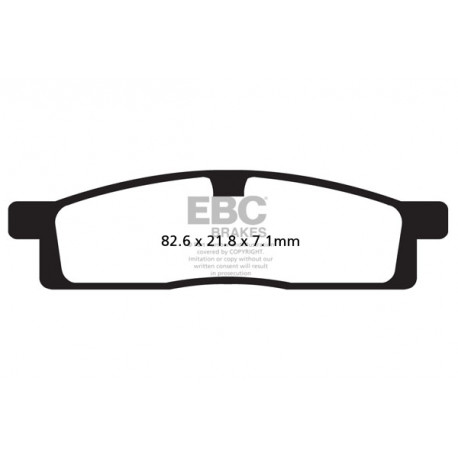 Brzdy EBC Moto EBC Brzdové obloženie&nbsp; Organic FA119TT | ebc-brzdy.sk